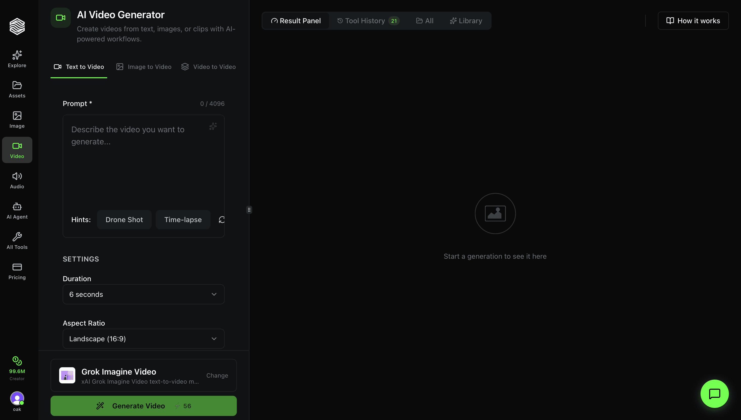 How to Use the AI Video Generator on Oakgen.ai