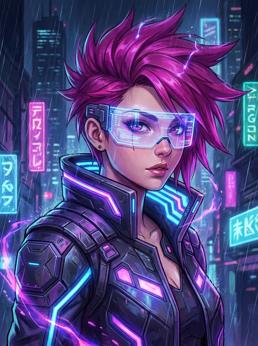 AI generated cyberpunk avatar
