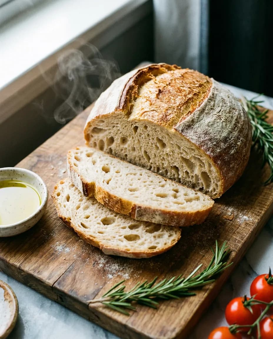 Artisanal sourdough food photography