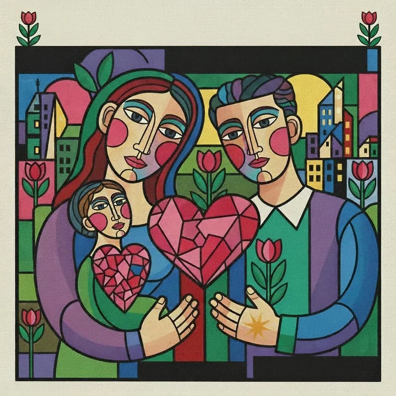 Create a nurturing post of mother father and child to support this 🌷 Happy Mother’s Day! 🌷 

To the incredible women who shape our world with love, strength, and grace: your sacrifices, wisdom, and unconditional love lay the foundation for everything good in our lives. Thank you for being our safe place, our biggest cheerleaders, and our truest friends. 

Today, we celebrate YOU! 💖 #MothersDay #Love #Strength #Gratitude