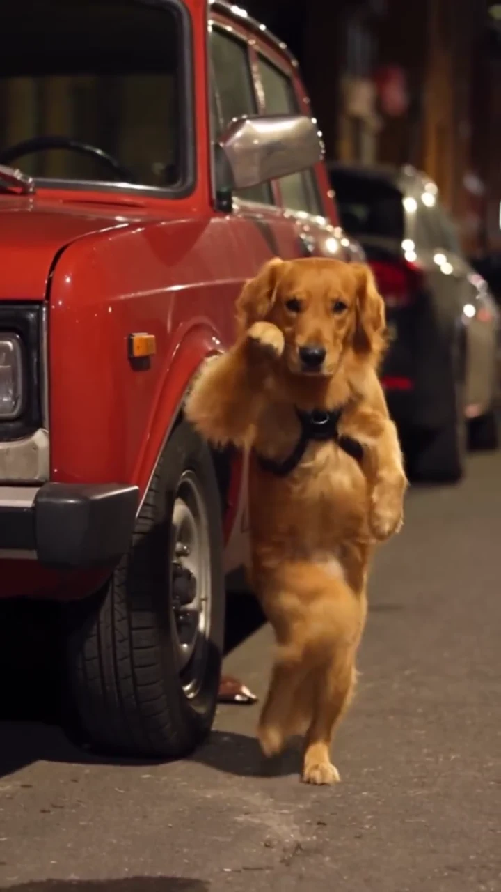 Dog Car Dance: Which Pet Should Dance by the Red Car?