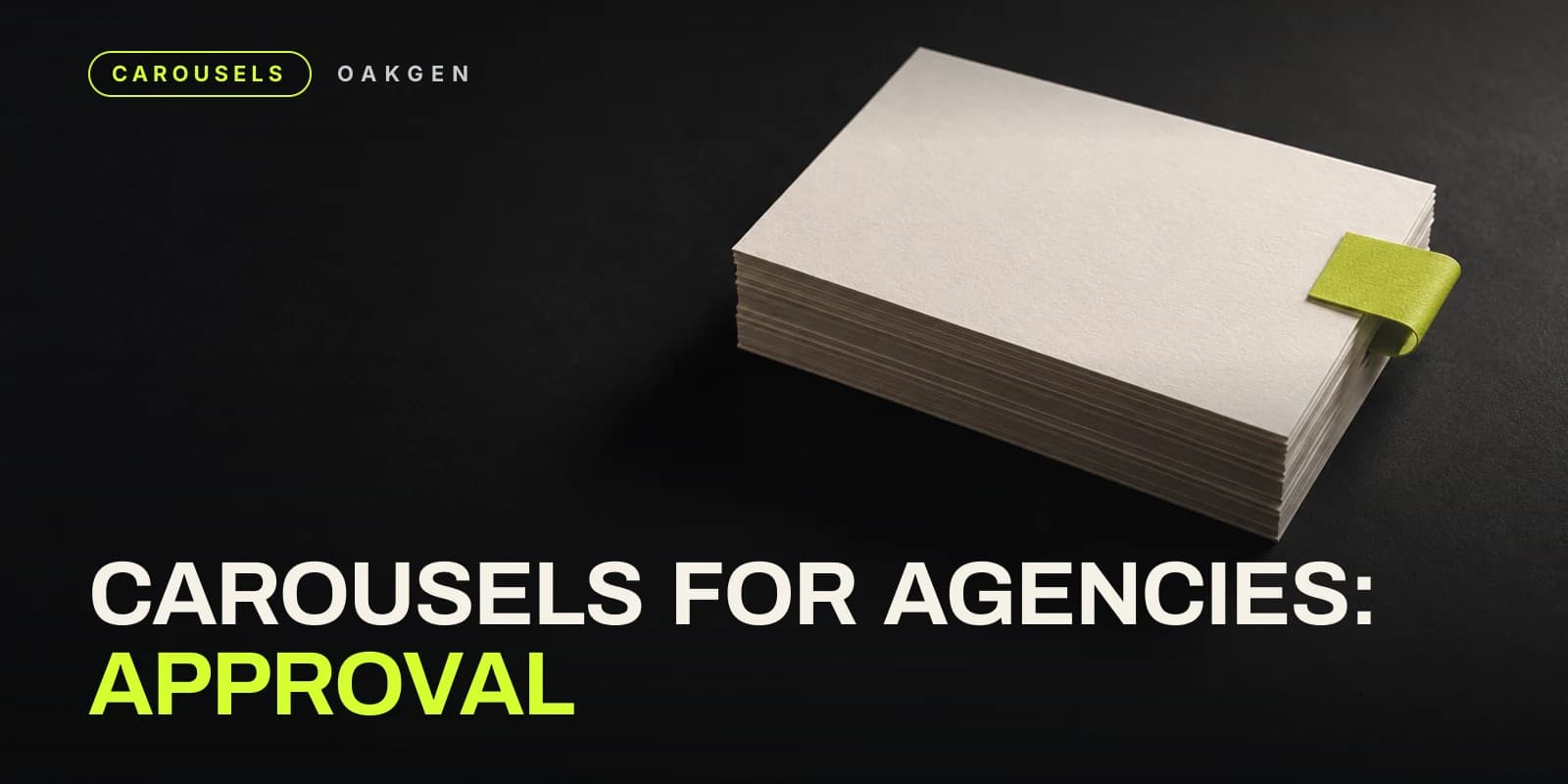 A Carousel Workflow for Agencies: Brand Book to Client Approval to Scheduled