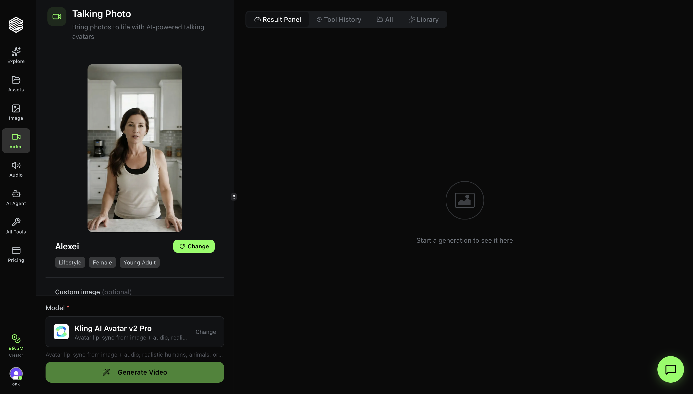 Talking Photo - Full Interface