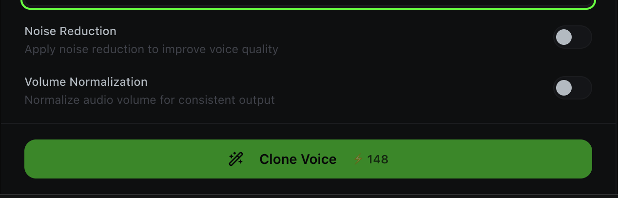 Noise Reduction and Volume Normalization