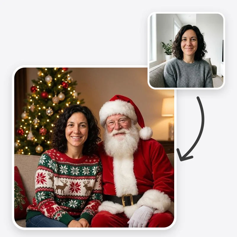 Christmas Photo Generator example