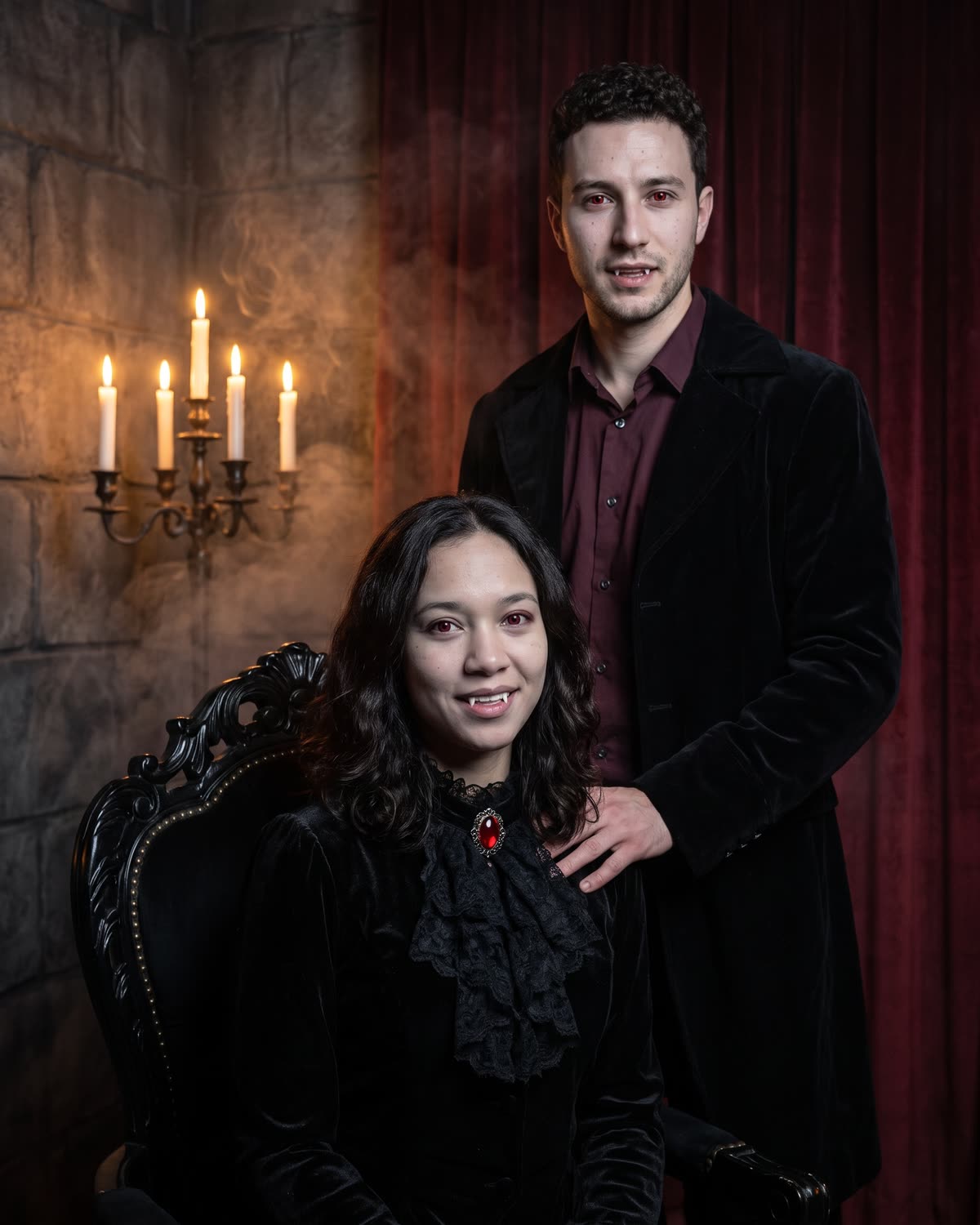 Vampire Couple Portrait example result